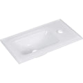 Glasbecken Gaeste-WC/Waschtisch aus Glas/Masse (B x H x T) ca./hochwertiges Waschbecken fuers Badezimmer/Farbe/Breite 45 cm Weiss 45 x 10 x 25 cm