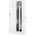 Personalschrank Spind Metall 180 x 80 x 60 cm 4 Abteile Kleiderschrank
