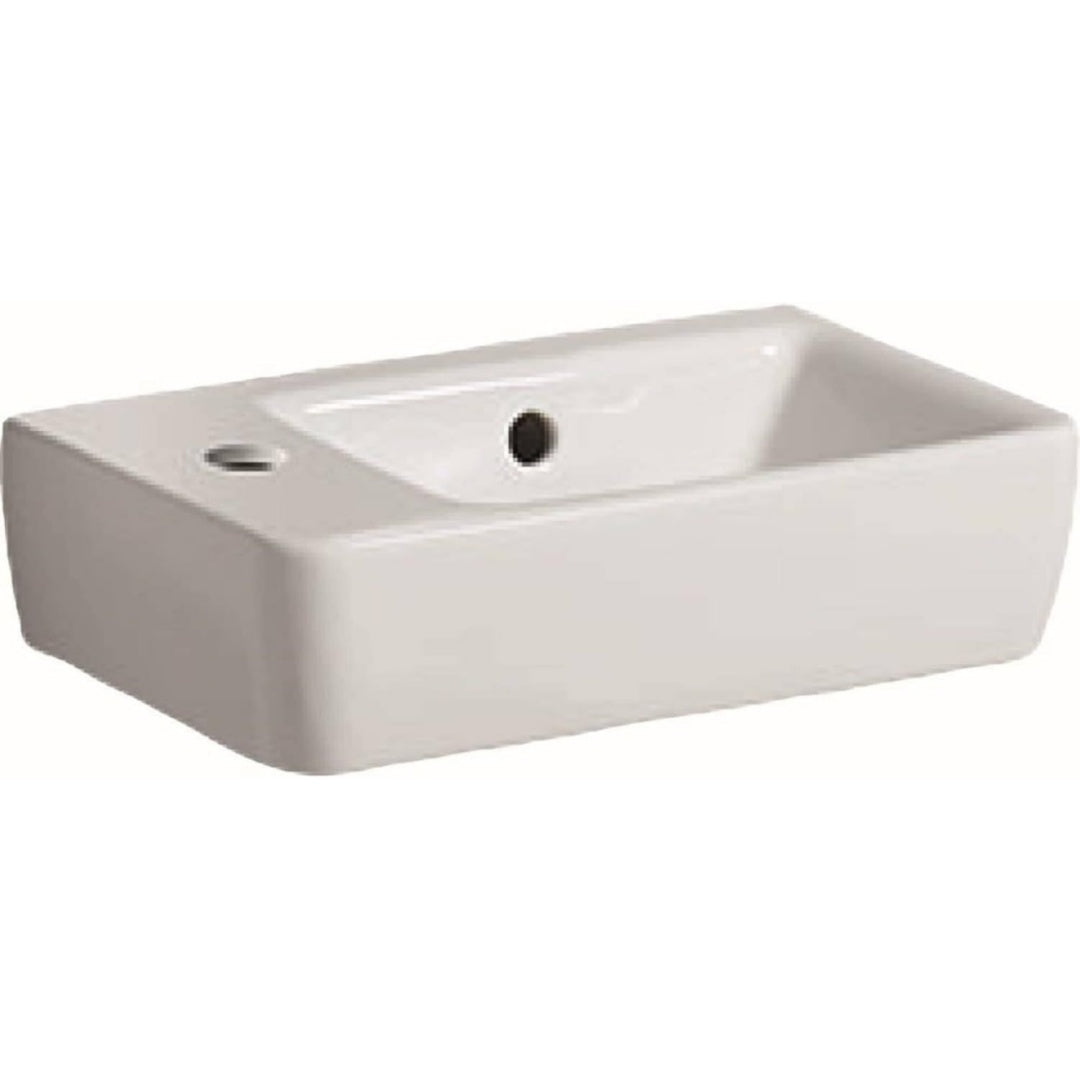 Nr.1 Neu Handwaschbecken Weiss 40x25cm mit Hahnloch links 276240000