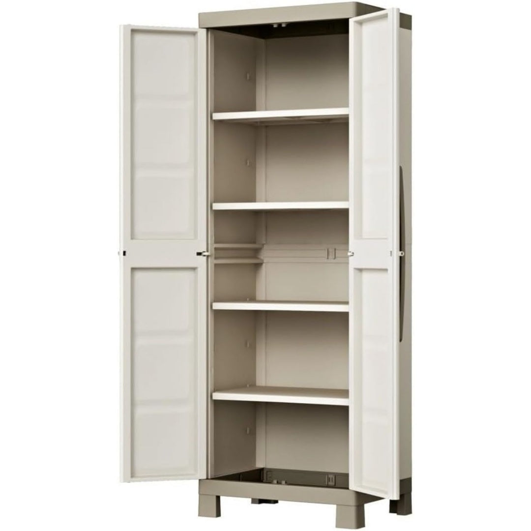 Kunststoffschrank Beige 65x45x182cm hoch BxTxH