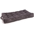 - Bodenmatratze Kinder - Bodenkissen Kinderzimmer - Gesteppt Grau dunkelgrau 70 x 120 x 15 cm aus Cord Gross