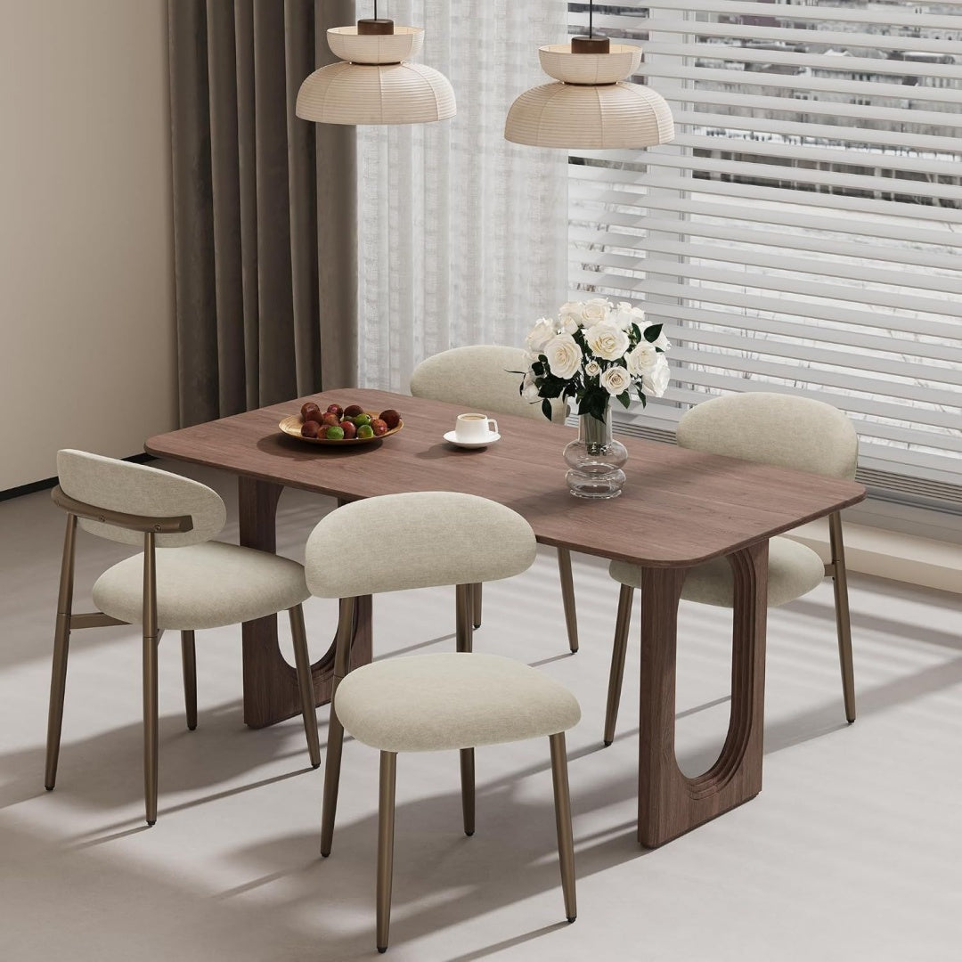 Esszimmerstuehle 4er Set Schwarz Gepolsterte Stuehle Esszimmer Kuechenstuehle