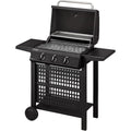 Gasgrill SAN DIEGO NEXT 3 Schwarz edelstahl 3 Brenner aus mit Grillthermometer
