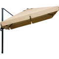 Sonnenschirm Rhodos Rot natur 300 x 300 cm quadratisch 782-02