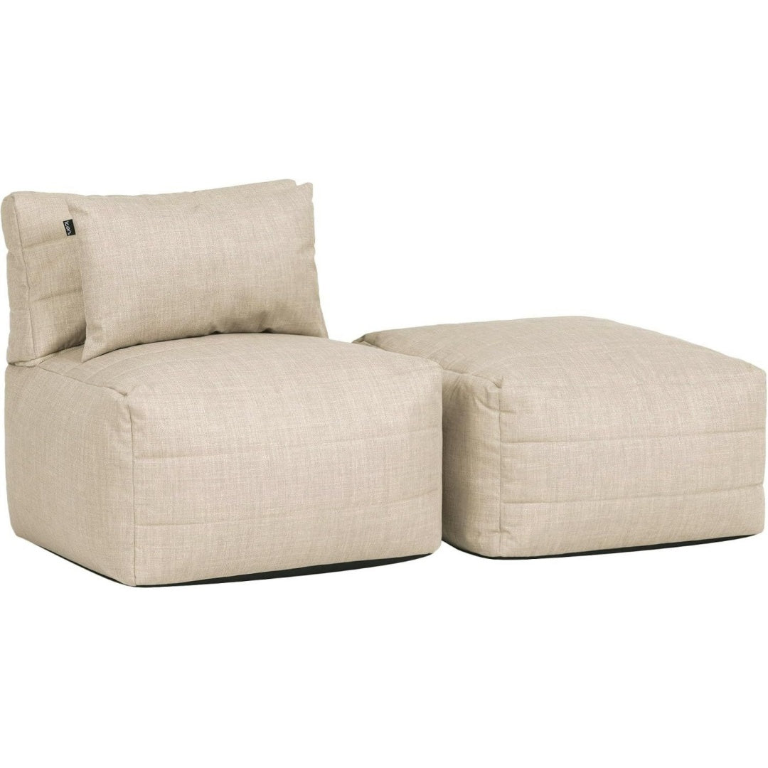 Sitzsack Sessel und Hocker mit Fuellung Beige Modular Sofa In Deutschland Hergestellt