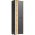 Garderobenschrank B 60 x H 195 cm anthrazit