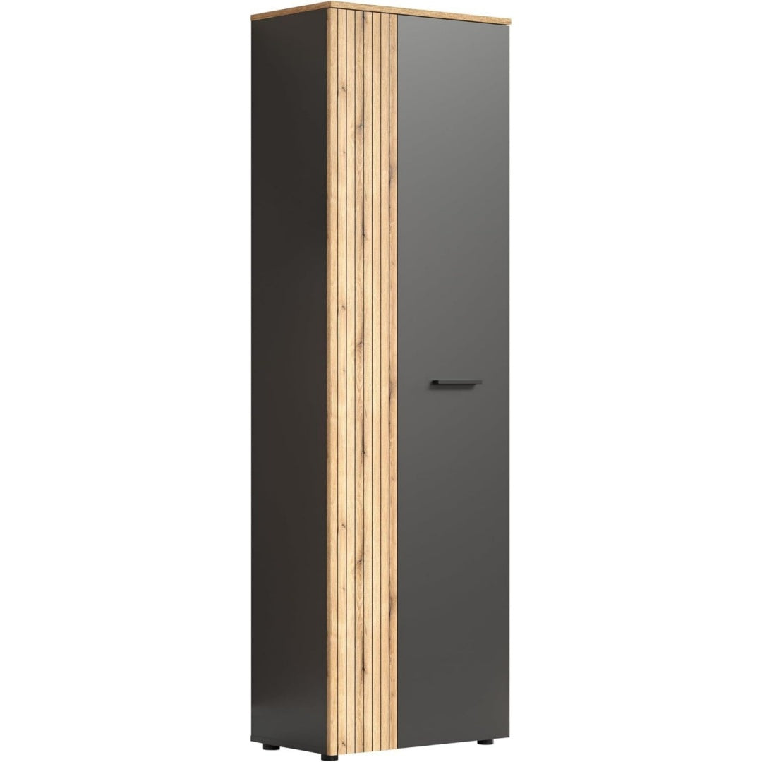Garderobenschrank B 60 x H 195 cm anthrazit