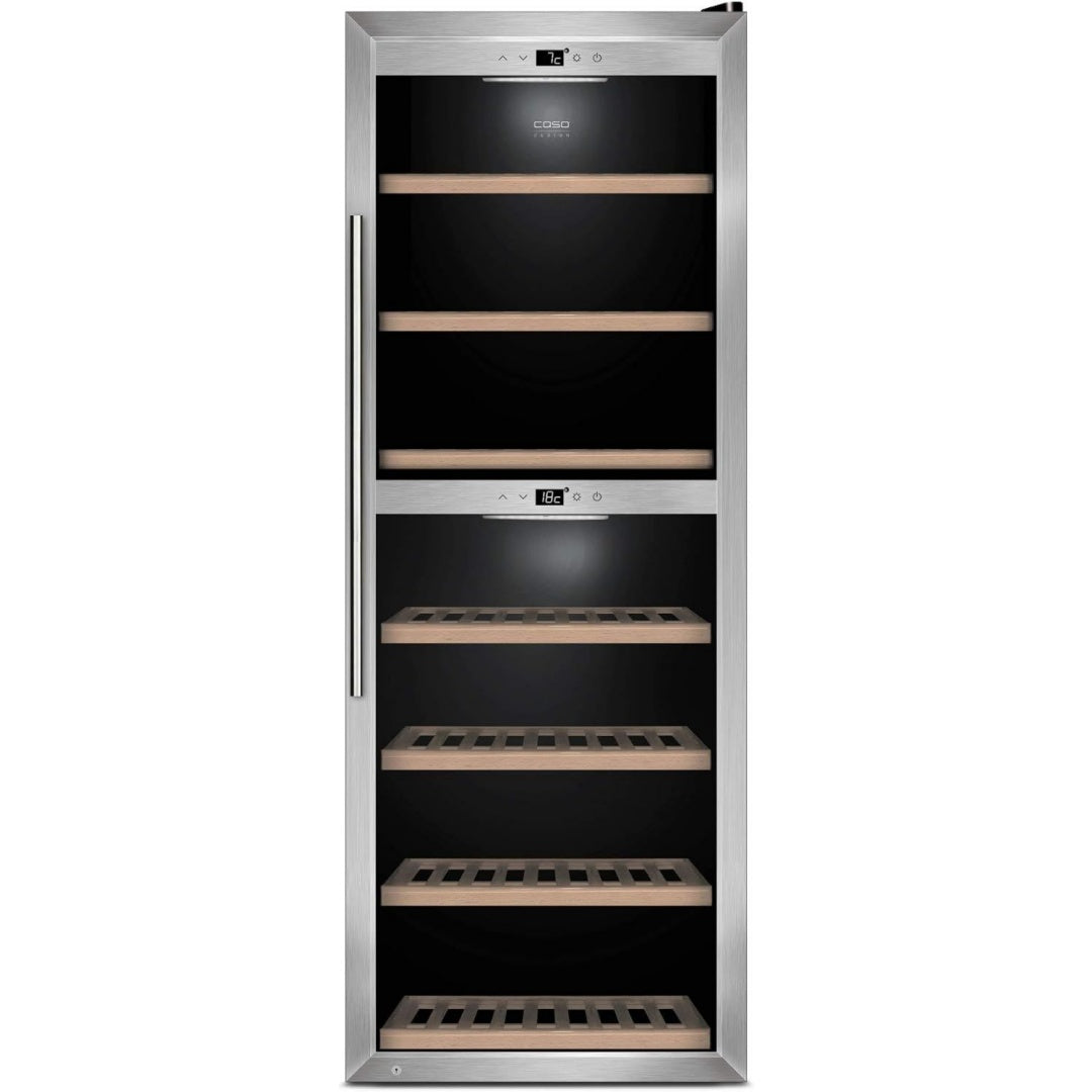 WineComfort 1260 Smart Weinkuehlschrank fuer 126 Flaschen App steuerbar edelstahl 2 Zonen fuer 5-20C LED beleuchtet