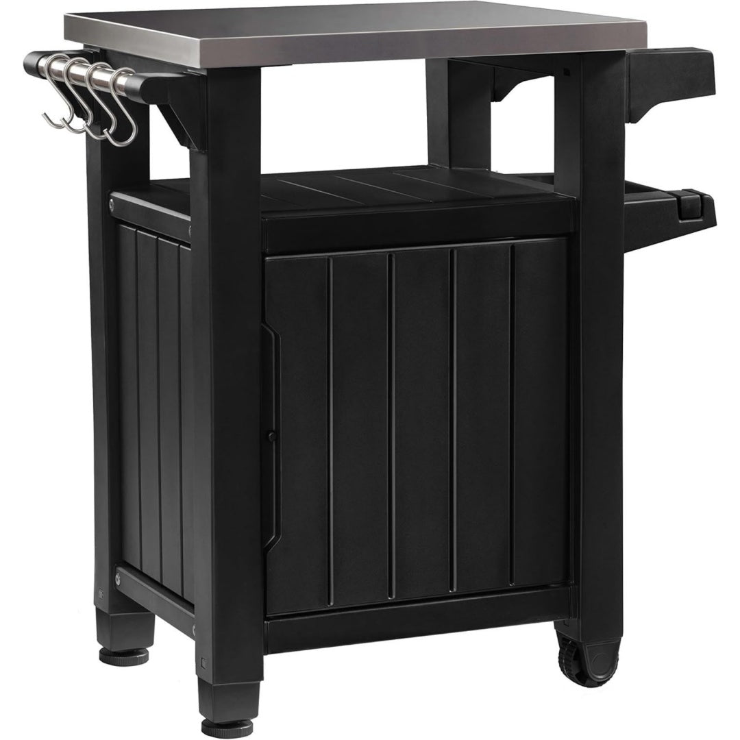 BBQ Beistelltisch Unity Grau edelstahl Graphit wetterfest
